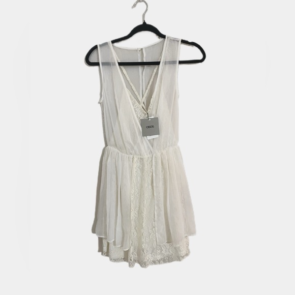ASOS Dresses & Skirts - Womens ASOS Designs White Lace Mini Dress Size Small